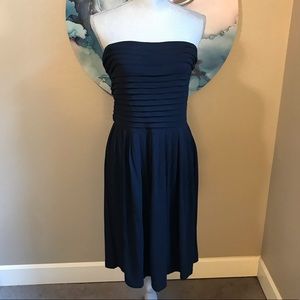 ZAPA Navy Strapless Dress - Size 44 (EU)